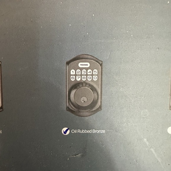 TEEHO TE001 Keypad Digital Deadbolt Oil Rubbed Bronze Weatherproof Keyless Entry - Picture 5 of 5